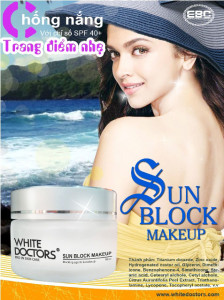 kem chống nắng trắng da mặt white doctors- sun block makeup