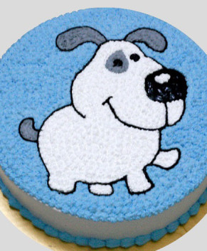 Bánh kem bánh sinh nhật hình chú chó dễ thương BK031